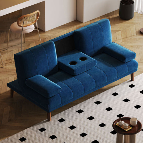 EVER DREAMING LIVING KALISHA 3 SEATER VELVET SOFA BED