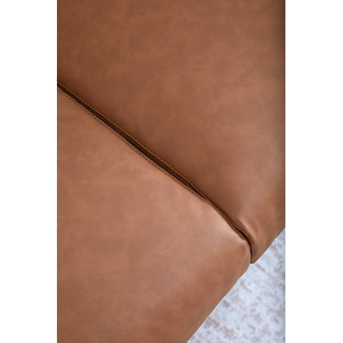 JACK 2 SEATER FAUX LEATHER SOFA