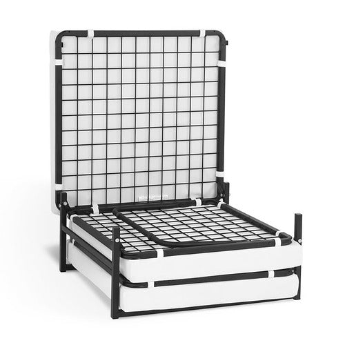 DECOR TRADERS FOLDLUX CONVERTIBLE OTTOMAN FOLDING BED WITH SLIPCOVER