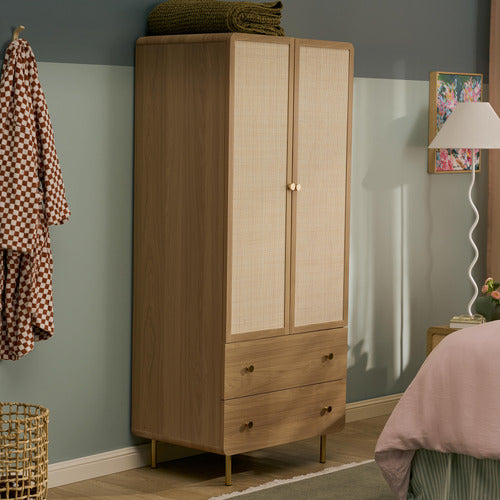 MAXINE 2 DRAWER 2 DOOR WARDROBE