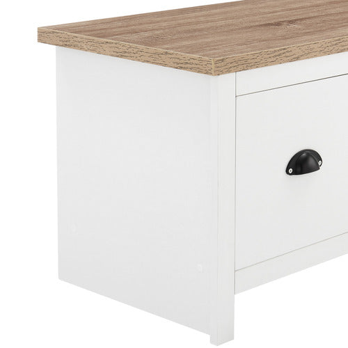 CORE LIVING WHITE & NATURAL EAST HASTINGS ENTERTAINMENT UNIT