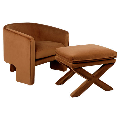REXINGTON HOME SHANA VELVET TUB CHAIR