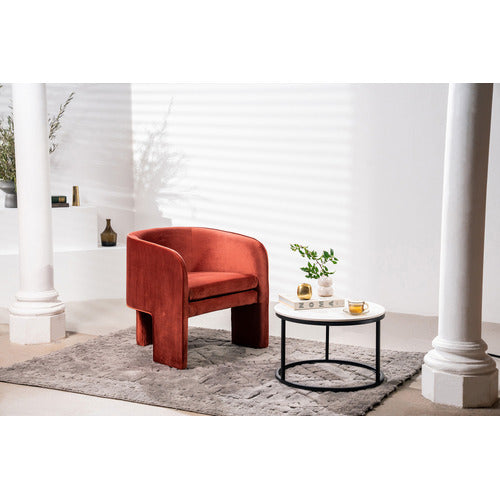 KEYS ROAD DESIGNS INGRAM VELVET OCCASIONAL CHAIR
