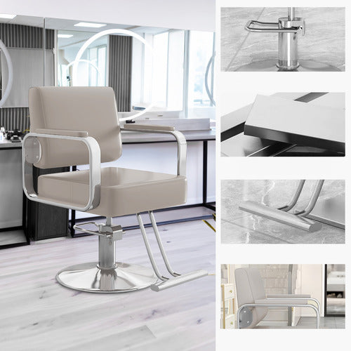 MODERN COLLECTIVE VERONICA FAUX LEATHER SALON CHAIR