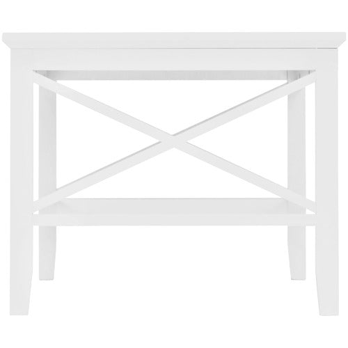 WEST VALLEY INTERIORS WHITE LONG ISLAND RECTANGULAR COFFEE TABLE