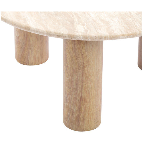 ARABELLA TRAVERTINE STONE COFFEE TABLE
