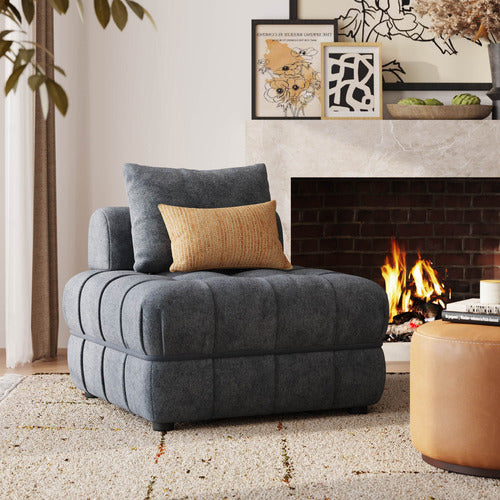 EVER DREAMING LIVING ELLA 76CM BOUCLE LOUNGE CHAIRS (SET OF 2)