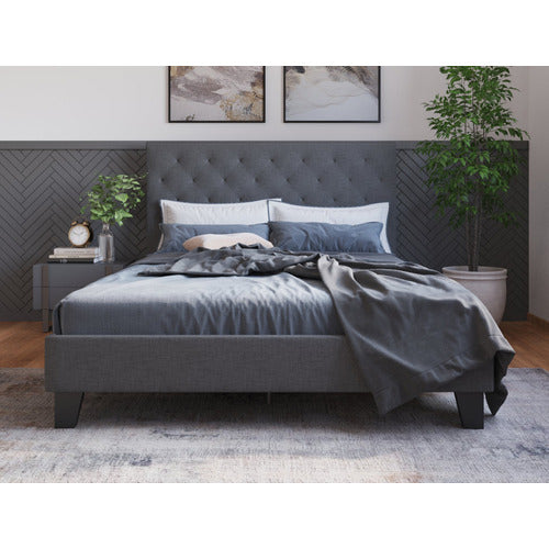 RAWSON & CO OXFORD CHARCOAL DOUBLE BED FRAME