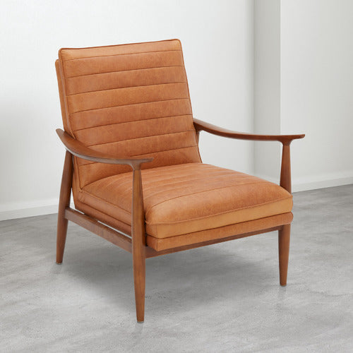 ALDRIC GENUINE LEATHER ARMCHAIR