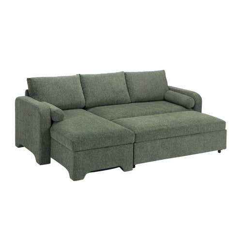 FRIDA 4 SEATER QUEEN SOFA BED WITH REVERSIBLE CHAISE