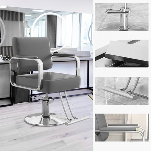 MODERN COLLECTIVE VERONICA FAUX LEATHER SALON CHAIR