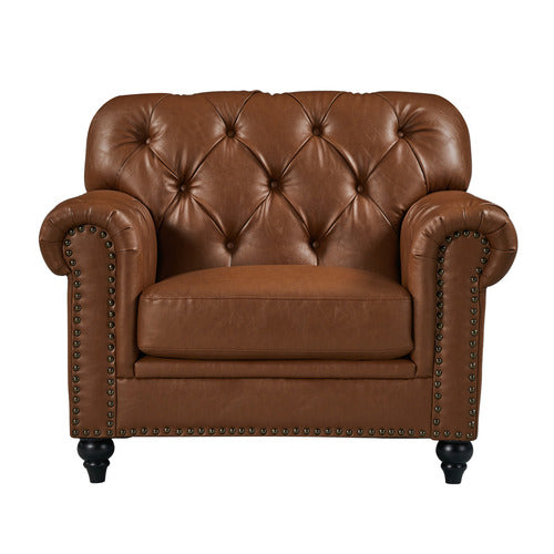 BY DESIGNS PRIMAVERA LEATHER ARMCHAIR