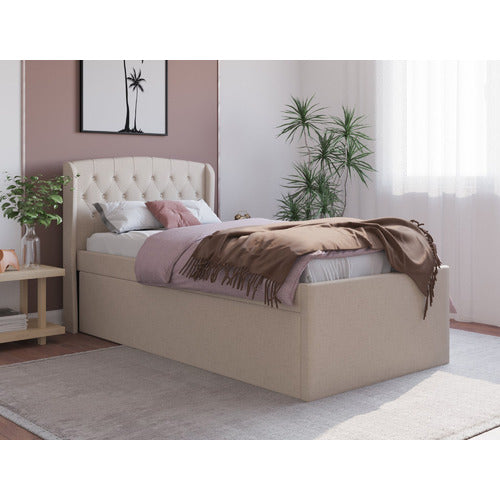 RAWSON & CO JORDANOV UPHOLSTERED KING SINGLE BED WITH TRUNDLE