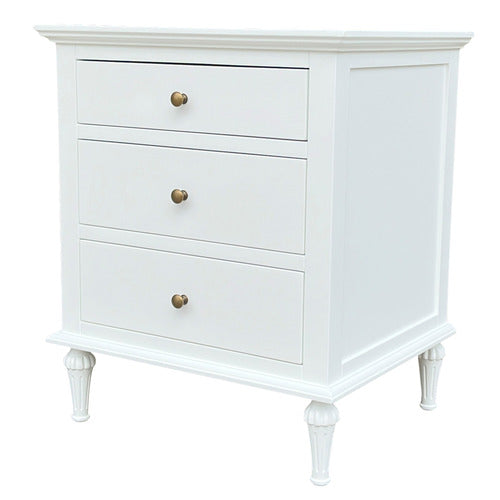 HAMILTON FURNITURE WHITE ATHAN SIDE TABLE