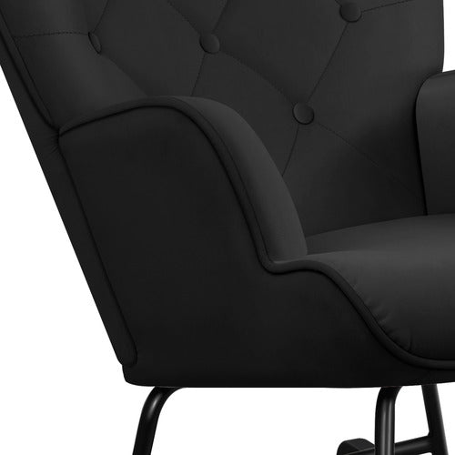 HOXTON ROOM COLLIN VELVET ROCKING CHAIR