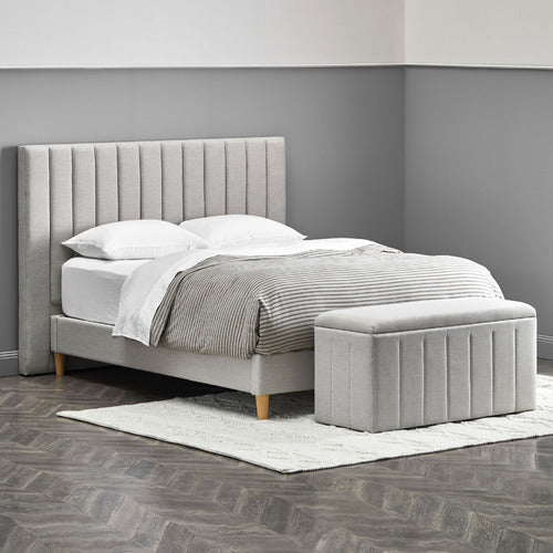 OAT WHITE CHARLOTTE BED BASE