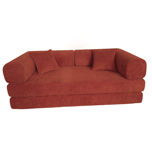MIKASA FURNITURE KIRAN 3 SEATER DOUBLE CORDUROY SOFA BED