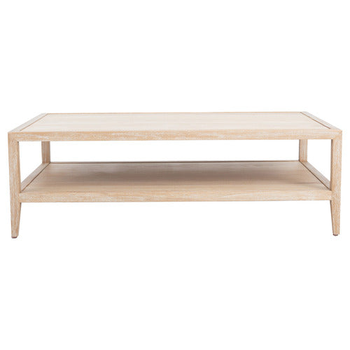 HAMILTON FURNITURE FRENCH OAK WOOD COFFEE TABLE