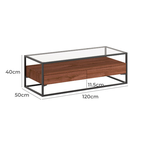 KHANH GLASS COFFEE TABLE