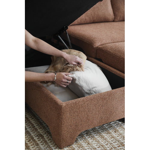 FRIDA 4 SEATER QUEEN SOFA BED WITH REVERSIBLE CHAISE