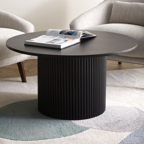ANIKA ROUND MANGO WOOD COFFEE TABLE