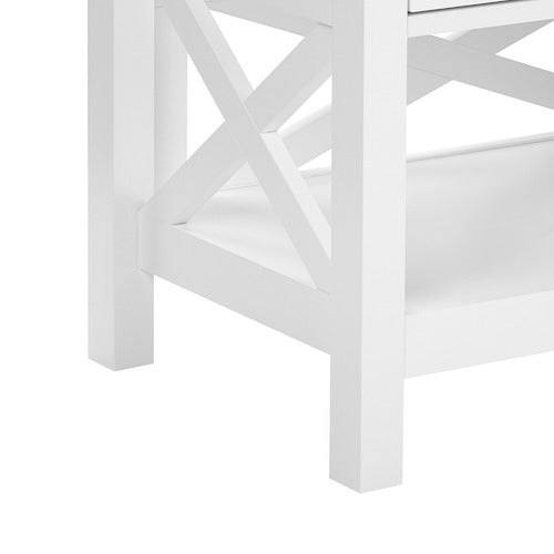 180CM WHITE NOOSA 3 DRAWER TV UNIT