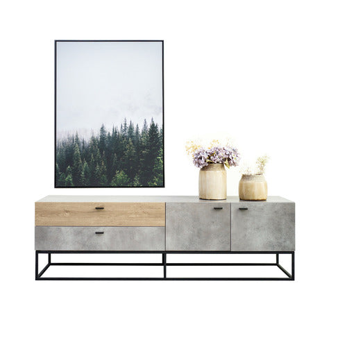 MIKASA FURNITURE 160CM CEMENT GREY JASON TV UNIT