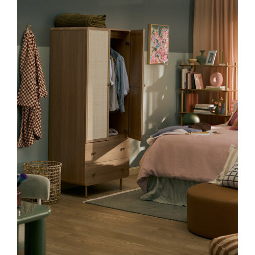 MAXINE 2 DRAWER 2 DOOR WARDROBE
