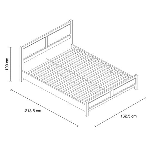 SOUTHERN STYLERS WHITE ASH ALEXA QUEEN BED FRAME