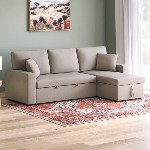 DARCY 3 SEATER SOFA BED WITH REVERSIBLE CHAISE
