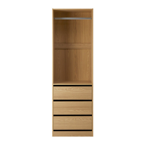 LIVING FUSION NATURAL CASSANDRA 3 DRAWER WARDROBE