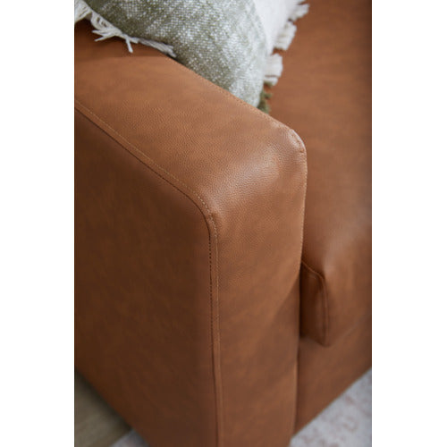 JACK 2 SEATER FAUX LEATHER SOFA