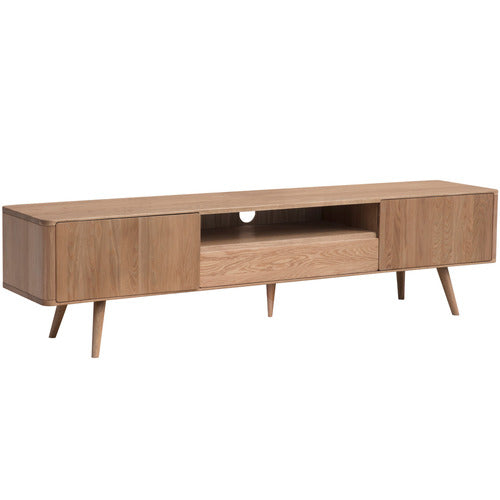 200CM EDEN SOLID AMERICAN OAK TV UNIT
