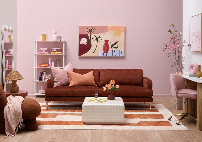 DARYA 3 SEATER VELVET SOFA