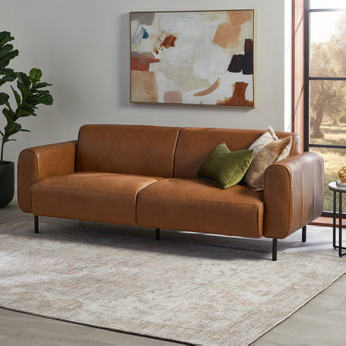 BAILEY 3 SEATER GENUINE LEATHER SOFA